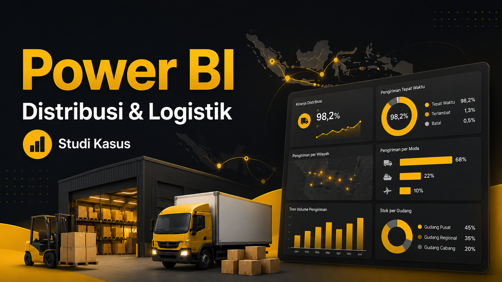 Studi Kasus Microsoft Power BI di Industri Distribusi dan Logistik