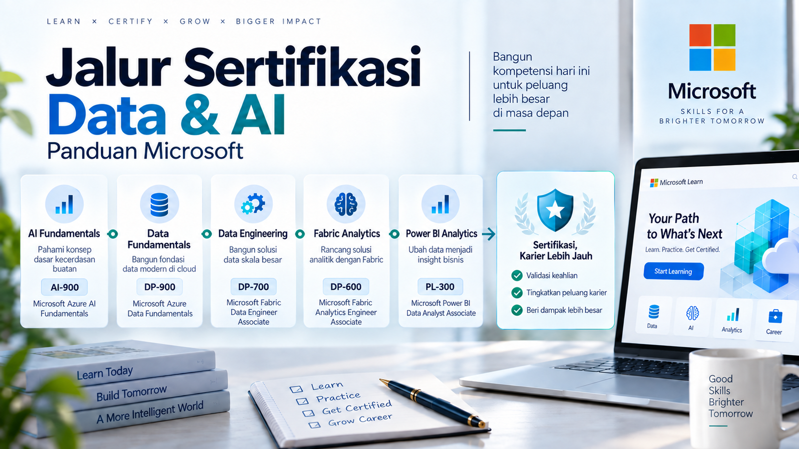 Jalur Sertifikasi Microsoft untuk Data & AI
